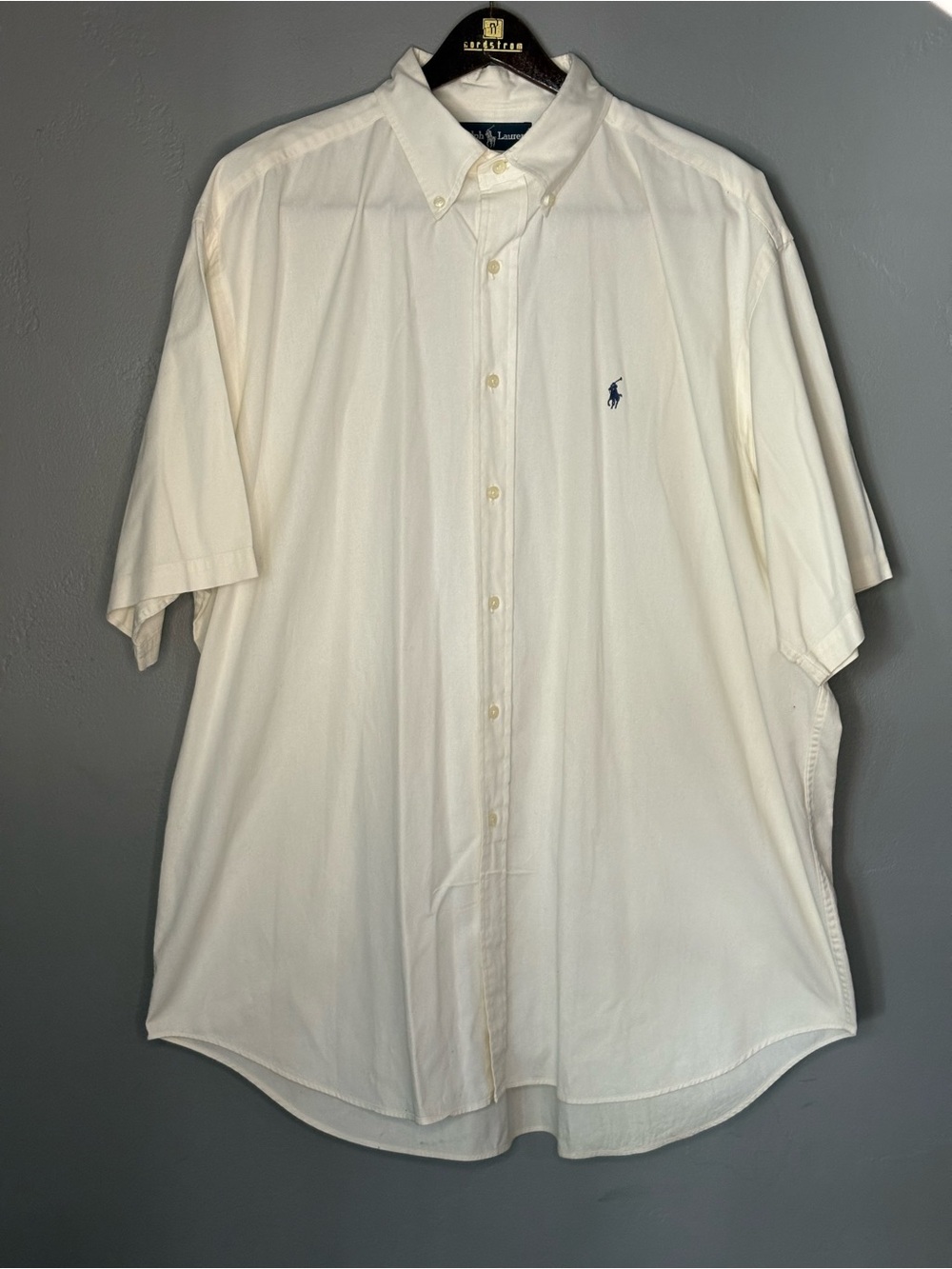 Ralph Lauren Blake White Short Sleeved Shirt ~ Size XL
